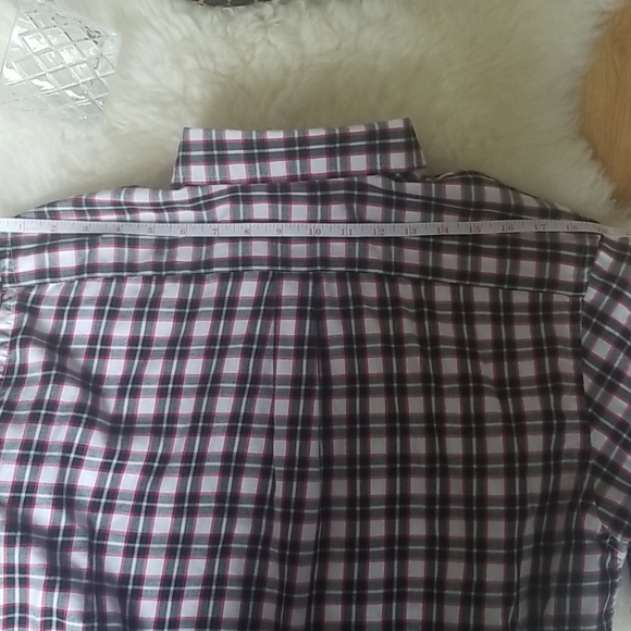 Button Down Collared Longsleeve Shirt, Plaid - Picture 4 of 6